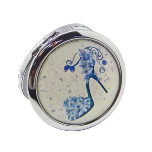 Home Decorative Metal Cute Portable Compact Pocket Mirror