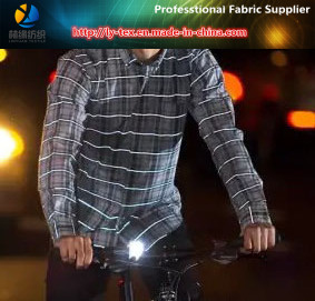 Polyester Yarn Dyed Reflective Ripstop Fabric for Safety Vest (YD1010)